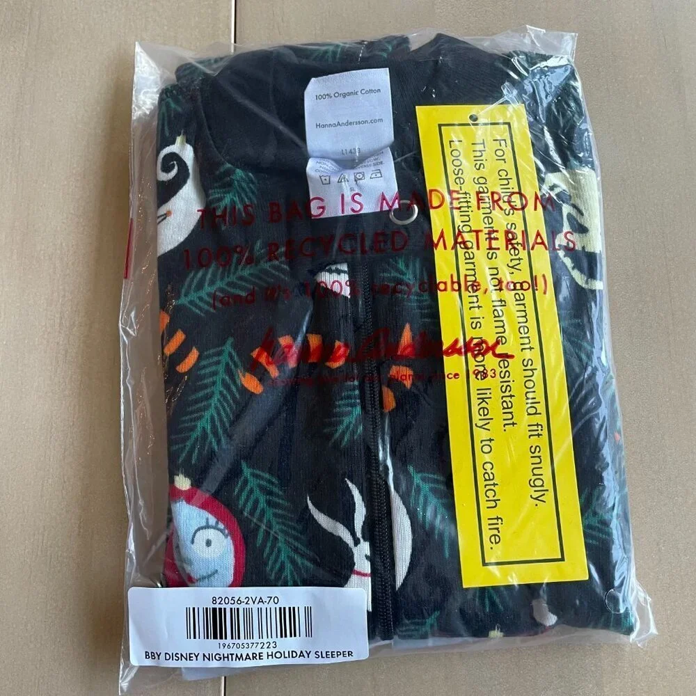 NEW Hanna Andersson‎ 100% Organic Cotton PJs Pajamas, Night Before Christmas